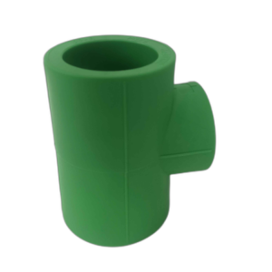 TEE LISA EN REDUCCION 40mm x 32mm VERDE - POLIFUSION