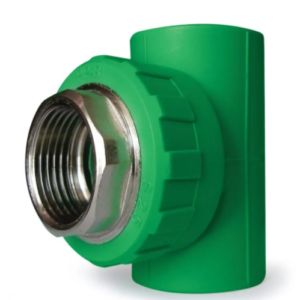 TEE ROSCA HEMBRA 1" x 32mm VERDE - POLIFUSION
