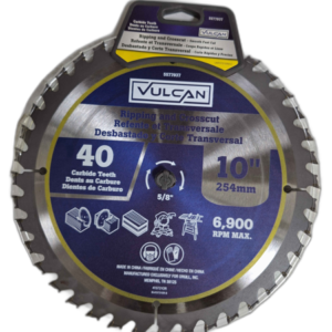 DISCO CORTE RAPIDO 10" X 40 DIENTES CARBURO ## 557-7937 ## VULCAN