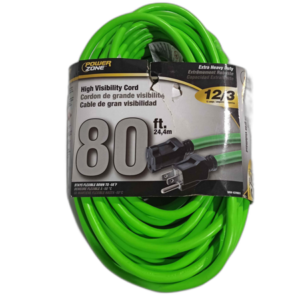 EXTENSION P/EXTERIOR 12/3 X 80 FT VERDE NEON ## 437-8931 ## POWERZONE