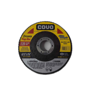DISCO FLAP 4 1/2" x 7/8" #120 ## CV-FD115-120 ## COVO
