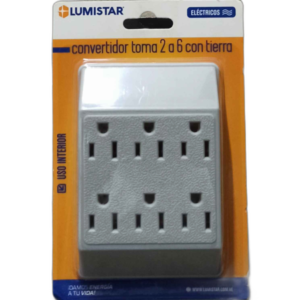 CONVERTIDOR TOMA 2 A 6 DE 110-130V ## RG08 ## LUMISTAR