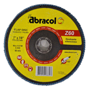 DISCO FLAP 7"x 7/8" #60 (Tp. 29) ## AD8XZ-6007 ## ABRACOL