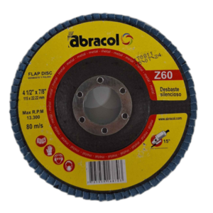 DISCO FLAP 4 1/2"x 7/8" #60 (Tp. 29) ## AD8XZ-6004 ## ABRACOL