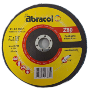 DISCO FLAP 7"x 7/8" #80 (Tp. 27) ## AD7XZ-8007 ## ABRACOL