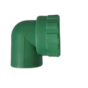 CODO 90 ROSCA MACHO 3/4" x 25mm VERDE - POLIFUSION