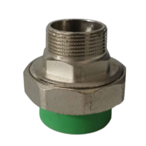 UNION UNIVERSAL MET. ROSCA MACHO 40mm x 1 1/4" VERDE - POLIFUSION