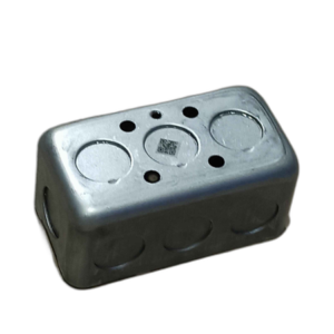 CAJETIN RECTANGULAR ELECTRICIDAD 4" x 2" - 1/2" METALICO