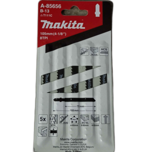 HOJAS P/SIERRA CALADORA B-13 8 DIENTES (5 PZAS) ## A-85656 ## MAKITA