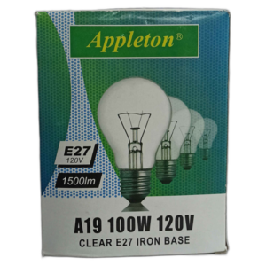 BOMBILLO INCANDESCENTE 100W 120V (PACK 4 PZAS) ## 6101006 ## APPLETON