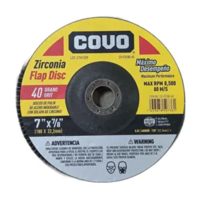 DISCO FLAP 7" x 7/8" #40 ## CV-FD180-40 ## COVO