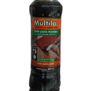 TINTA P/MADERA WENGUE 480 cm3 BASE SOLVENTE ## 1000214 ## MULTILAC