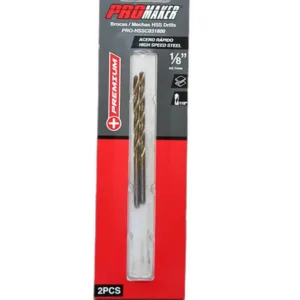 BROCA PARA METAL 1/8" (BLISTER 2PZAS) ## PRO-HSSC031800 ## PROMAKER