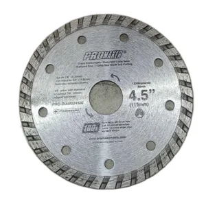 DISCO DIAMANTADO RANURADO 4-1/2" x 5/8"-7/8" CORTE SECO ## PRO-DIAM024500 ## PROMAKER