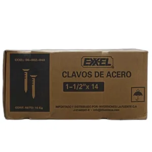 CLAVO 1 1/2" x 14 C/C GRANEL 10Kg ## 06-002-040 ## EXXEL