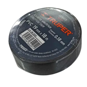 TEIPE PROFESIONAL NEGRO 3/4" x 18m M-33 ## 12500 ## TRUPER