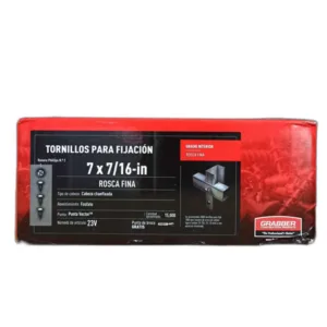TORNILLO 7" x 7/16" HIERRO/HIERRO ROSCA FINA (CAJA 15000 UNID) ## 23V ## GRABBER