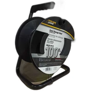 CARRETE P/ALMACENAR CABLE C/SOPORTE DE METAL NEGRO ## 314-5745 ## POWERZONE