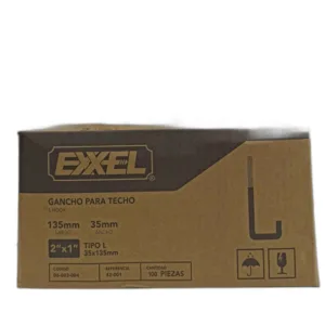 GANCHO 2 X 1 LIT 1/4" (CAJA 100 UND)  ## 06-003-004 ## EXXEL