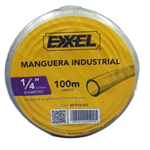 MANGUERA CRISTAL 1/4" x 100mts ## 09-010-052 ## EXXEL