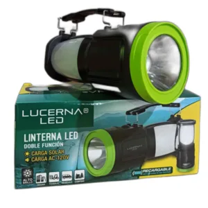 LINTERNA LED RECARGABLE DOBLE FUNCION ELEC/SOLAR LUCERNA ## L4214 ##