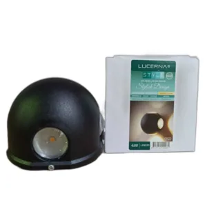 APLIQUE LED P/PARED NEGRO LUCERNA ## LP6120 ## 4W 3K 100-240V