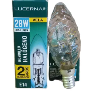 BOMBILLO HALOGENO VELA LUCERNA # 28W E14 # 28W E14 3000K 120V