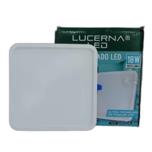 PANEL LED CUAD P/EMP HIGH LUMEN LUCERNA # 618 C HL # 18W 6500K 110-220V