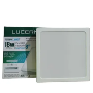 PANEL LED CUAD SUPERF COMPACTLUMEN LUCERNA # 818 SC CL # 18W 6500K 110-220V