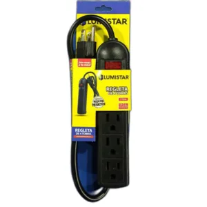 REGLETA 4 TOMAS NEGRA 60 CM ## RG06 ## LUMISTAR