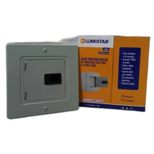 CAJA P/BREAKER DE EMPOTRAR 4 CIRCUITOS THQL ## BK06 ## LUMISTAR