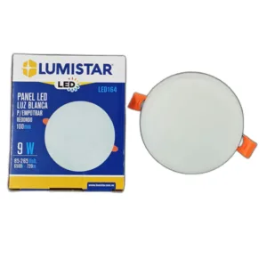 PANEL LED CIRCULAR P/EMPOTRAR LUMISTAR ## LED164 ## 9W