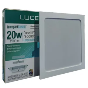 PANEL LED CUAD P/EMP COMPACTLUMEN LUCERNA 3 EN 1 # 820C CL 3CCT # 20W 6500K 110-220V