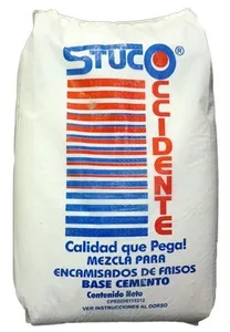 ESTUCO A BASE DE CEMENTO BLANCO OSTRA OCCIDENTE SACO 10kg