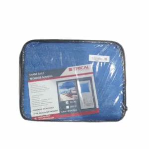 TOLDO DE SOMBRA 3 x 3m AZUL CUADRADO - TRICAL