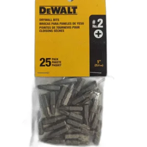 JUEGO DE BROCAS P/PANELES DE YESO 1" #2 (PACK 25 UNID) ## DW2125 ## DEWALT