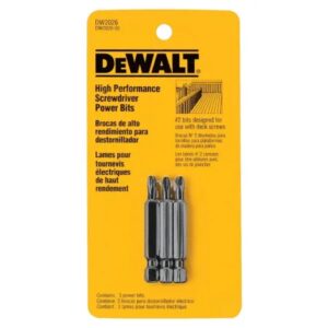 JUEGO DE BROCAS REFORZADA 2″ #2 (PACK 3 UNID) ## DW2026 ## DEWALT