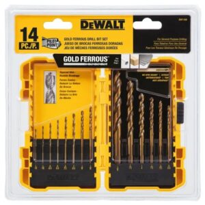 JUEGO DE BROCAS FERROSAS DORADAS (14 PZAS) ## DW1169 ## DEWALT