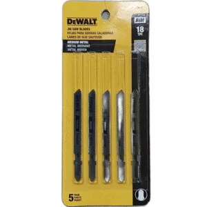 HOJAS P/SIERRA CALADORA 18 TPI P/METAL MEDIANO (PACK 5 UNID) ## DW3774-5 ## DEWALT