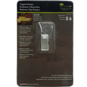 REDUCTOR TIPO PALANCA 600W 120V BLANCO ## TI061-W-K ## COOPER WIRING