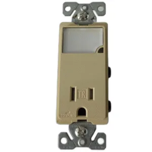 TOMA SENCILLA Y LUZ NOCTURNA LED MARFIL 15A 125V ## TR7735V ## COOPER WIRING