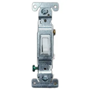 INTERRUPTOR SENCILLO 1 VIA BLANCO 15A 120V ## 1301-7W ## EATON