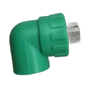 CODO 90 ROSCA MACHO 1/2" x 25mm VERDE - POLIFUSION