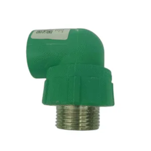 CODO 90 ROSCA MACHO 1" x 32mm VERDE - POLIFUSION