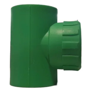 TEE ROSCA HEMBRA 3/4" x 32mm VERDE - POLIFUSION