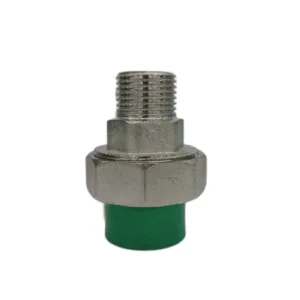 UNION UNIVERSAL MET. ROSCA MACHO 20mm x 1/2" VERDE - POLIFUSION