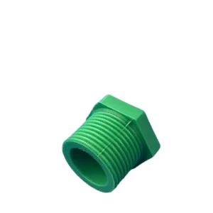 TAPON CORTO ROSCADO 3/4" (25mm) VERDE - POLIFUSION