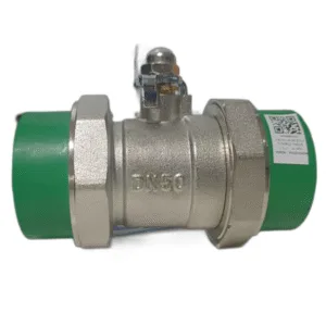 VALVULA DE BOLA C/DOBLE UNION 1 1/2" (50mm) VERDE - POLIFUSION