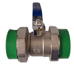 VALVULA DE BOLA C/DOBLE UNION 2" (63mm) VERDE - POLIFUSION