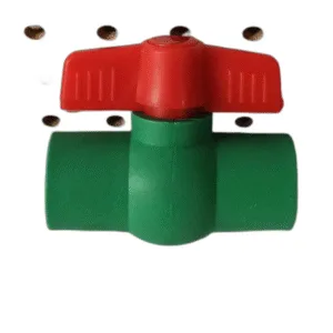 VALVULA DE ESFERA PLAST. 3/4" (25mm) VERDE - POLIFUSION